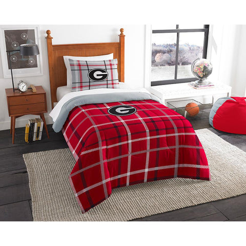 Georgia Bulldogs NCAA Twin Comforter Set (Soft & Cozy) (64 x 86)