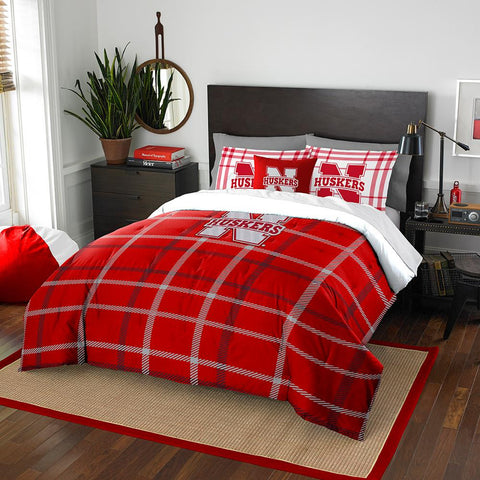 Nebraska Cornhuskers NCAA Full Comforter Set (Soft & Cozy) (76 x 86)