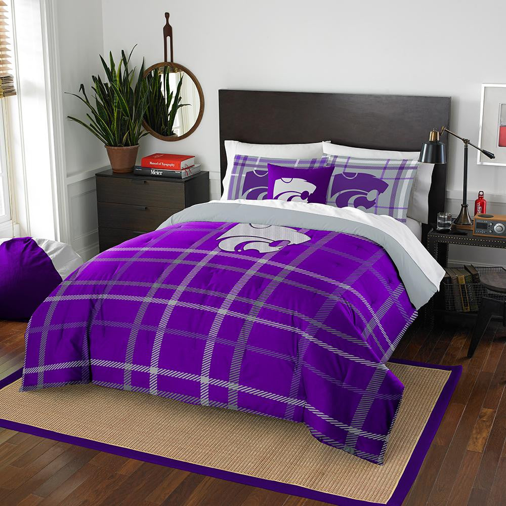 Kansas State Wildcats NCAA Full Comforter Set (Soft & Cozy) (76 x 86)