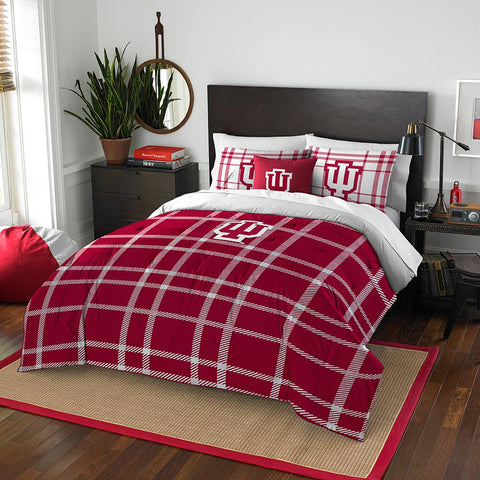 Indiana Hoosiers NCAA Full Comforter Set (Soft & Cozy) (76 x 86)