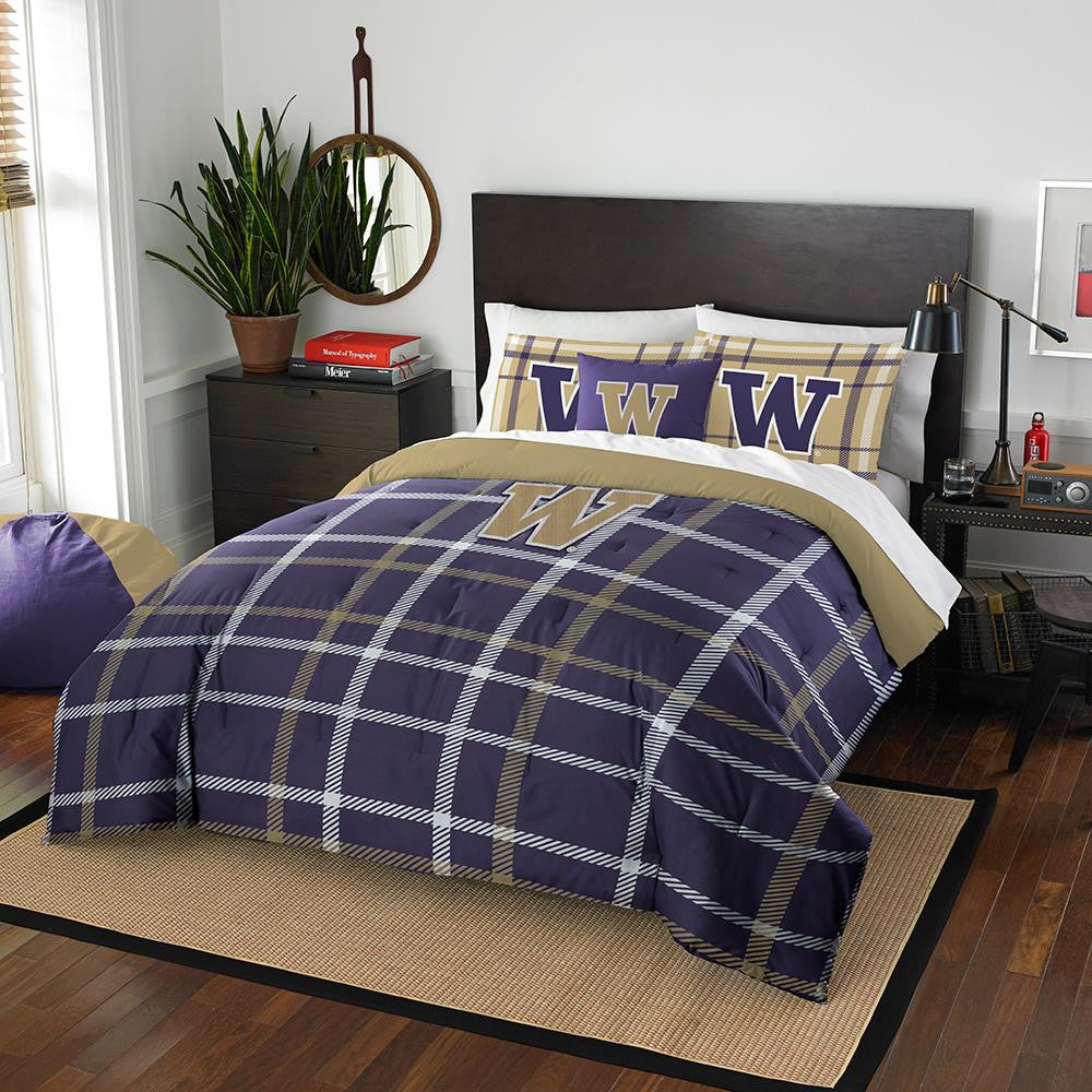 Washington Huskies NCAA Full Comforter Set (Soft & Cozy) (76 x 86)