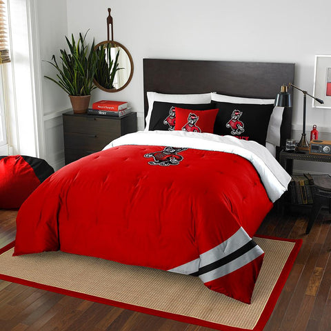 North Carolina State Wolfpack NCAA Full Comforter Set (Soft & Cozy) (76 x 86)