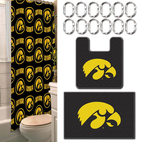 Iowa Hawkeyes NCAA 15-Piece Bath Set