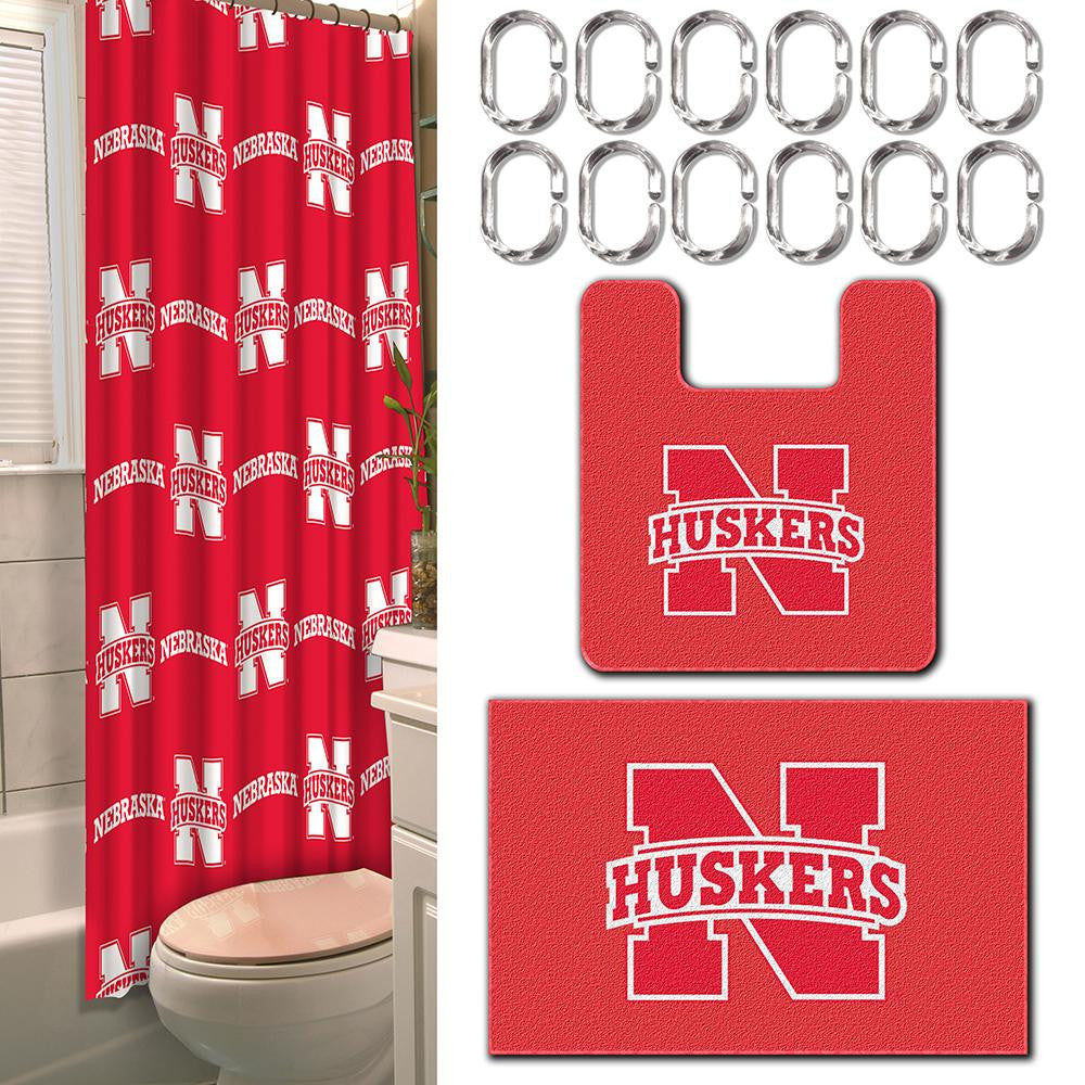 Nebraska Cornhuskers NCAA 15-Piece Bath Set