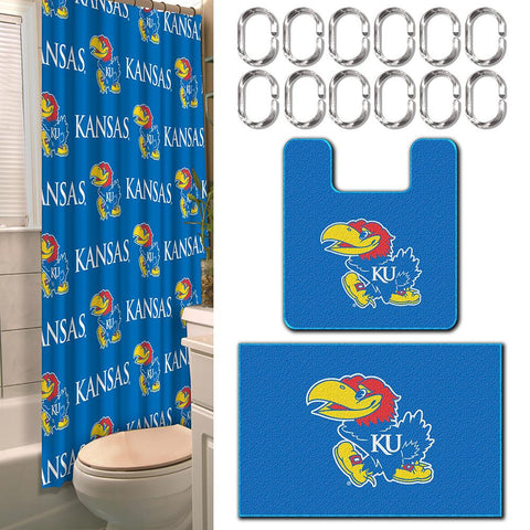 Kansas Jayhawks NCAA 15-Piece Bath Set