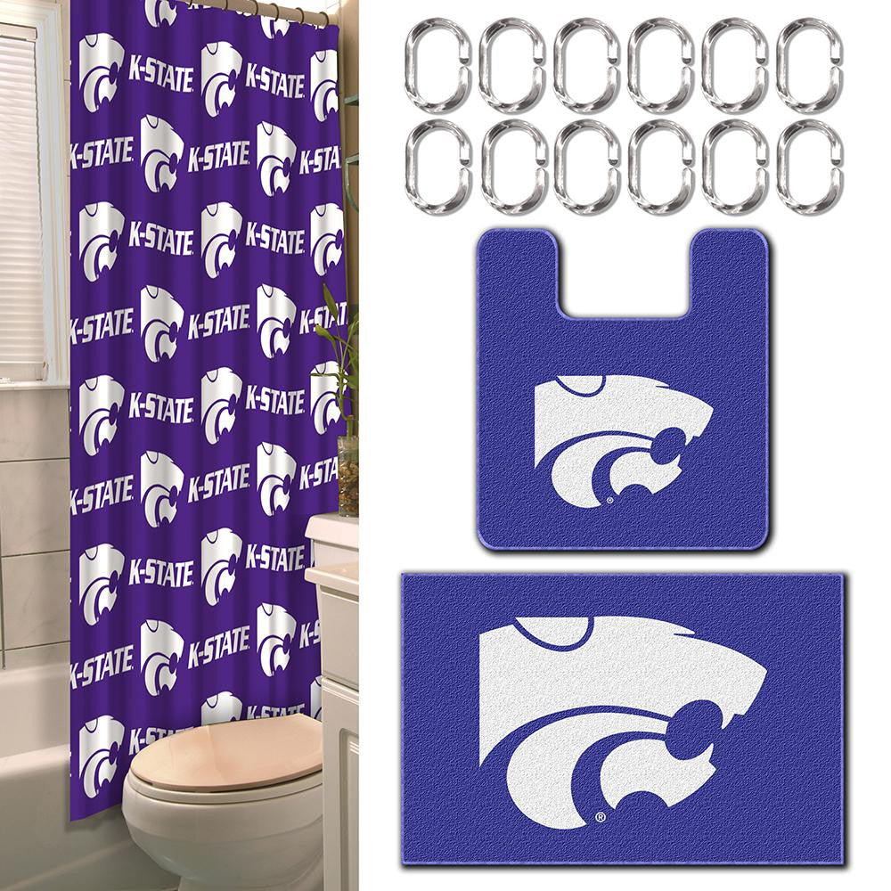 Kansas State Wildcats NCAA 15-Piece Bath Set