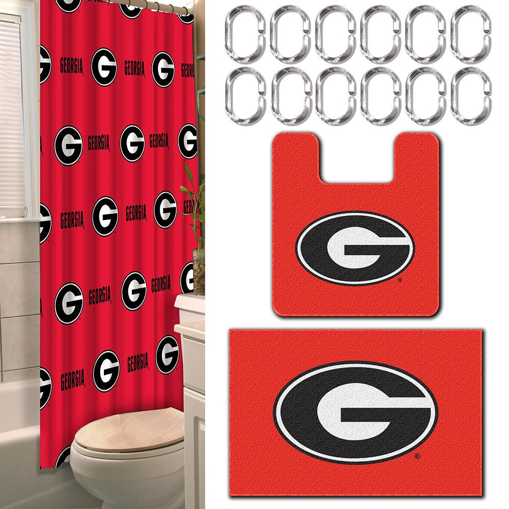 Georgia Bulldogs NCAA 15-Piece Bath Set