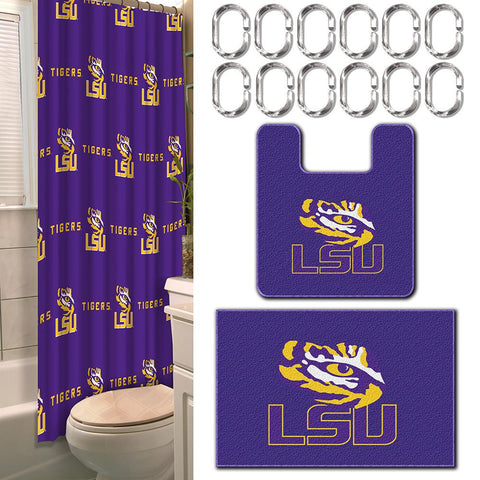 LSU Tigers NCAA 15-Piece Bath Set