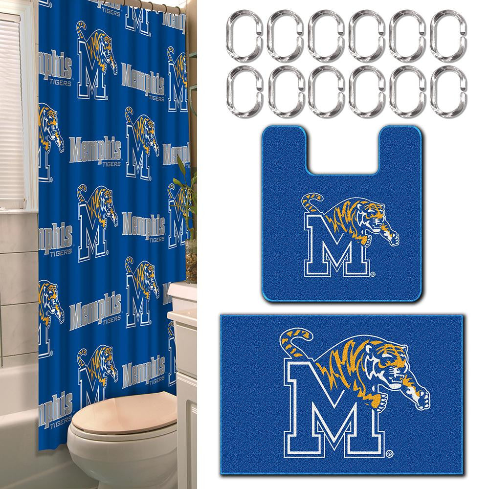 Memphis Tigers NCAA 15-Piece Bath Set