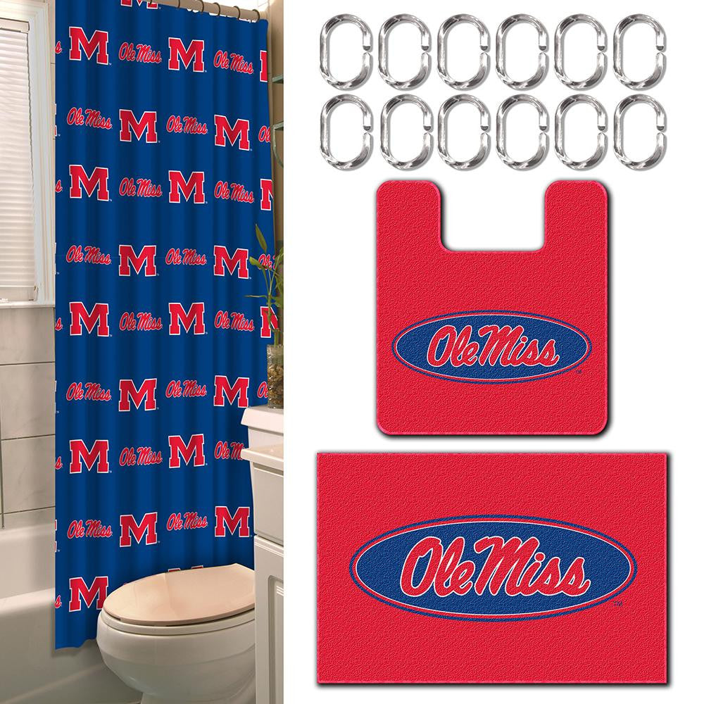 Mississippi Rebels NCAA 15-Piece Bath Set