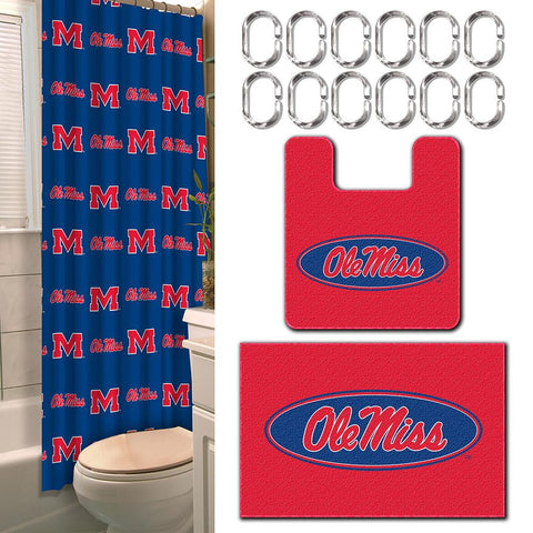 Mississippi Rebels NCAA 15-Piece Bath Set