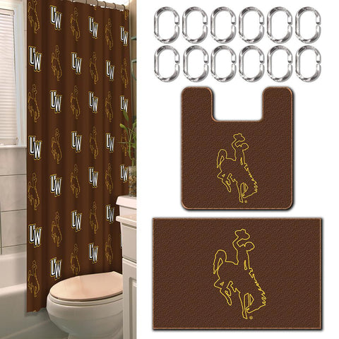 Wyoming Cowboys NCAA 15-Piece Bath Set