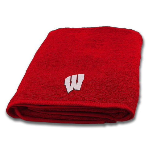 Wisconsin Badgers NCAA Applique Bath Towel