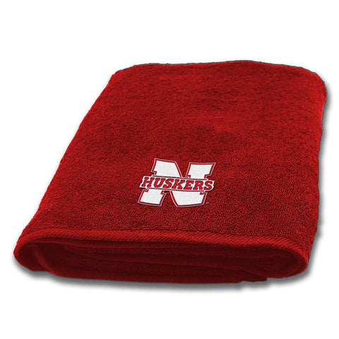 Nebraska Cornhuskers NCAA Applique Bath Towel