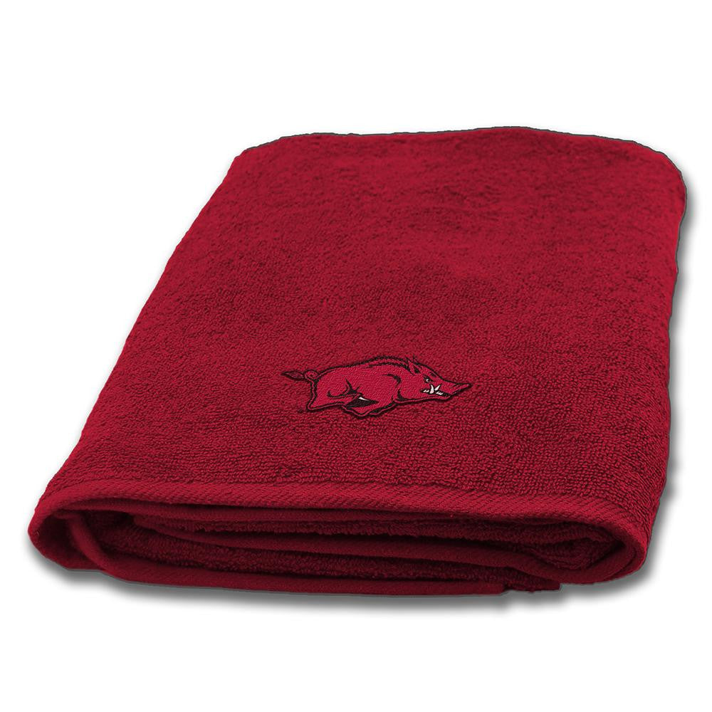 Arkansas Razorbacks NCAA Applique Bath Towel