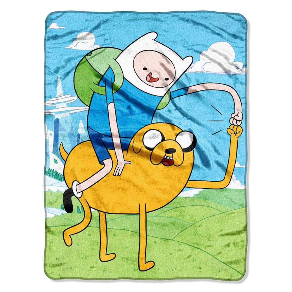 Adventure Time - Fist Pump Micro Raschel Throw (46in x 60in)