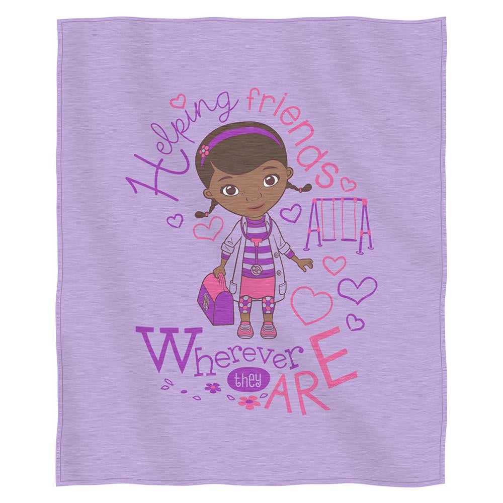 Doc McStuffins Doc Love  Sweatshirt Throw (50 x 60)