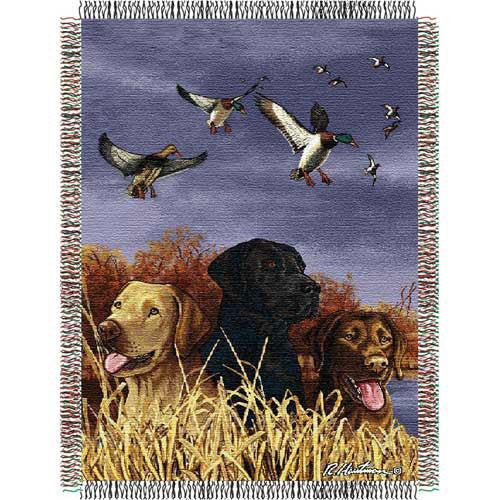 Hautman Bros. Bird Dog Triple Woven Jacquard Throw (48x60)