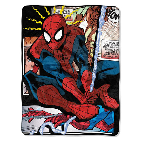 Spiderman - Spider Origins  Micro Raschel Blanket (46in x 60in)