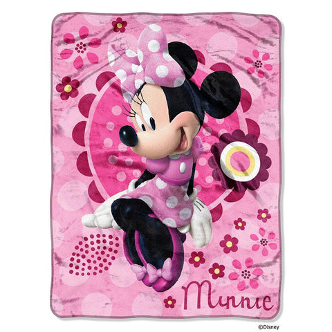 Minnie's Bow-Tique-Minnie Bouquest  Micro Raschel Blanket (46in x 60in)