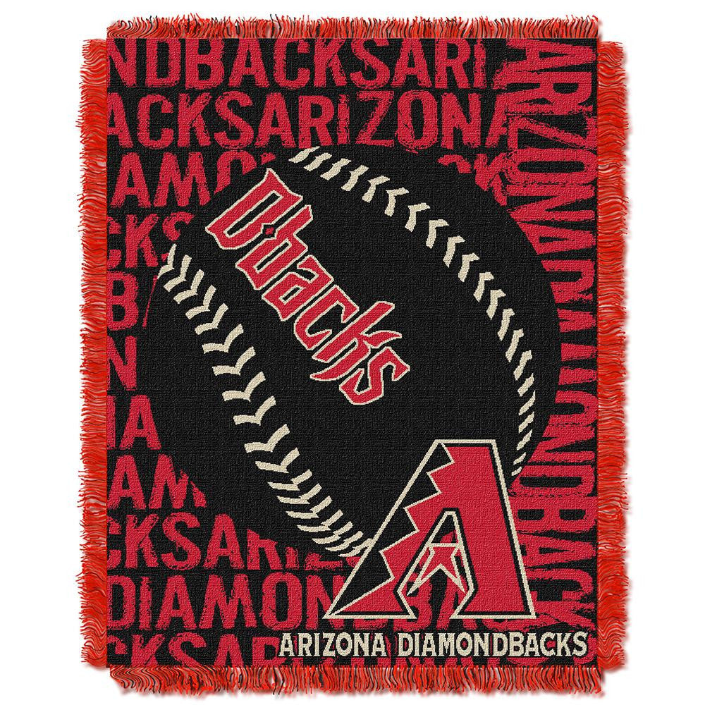 Arizona Diamondbacks MLB Triple Woven Jacquard Throw (Double Play) (48x60)