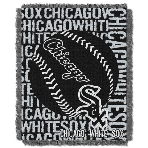 Chicago White Sox MLB Triple Woven Jacquard Throw (Double Play) (48x60)