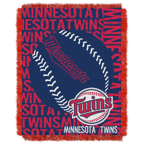 Minnesota Twins MLB Triple Woven Jacquard Throw (Double Play) (48x60)