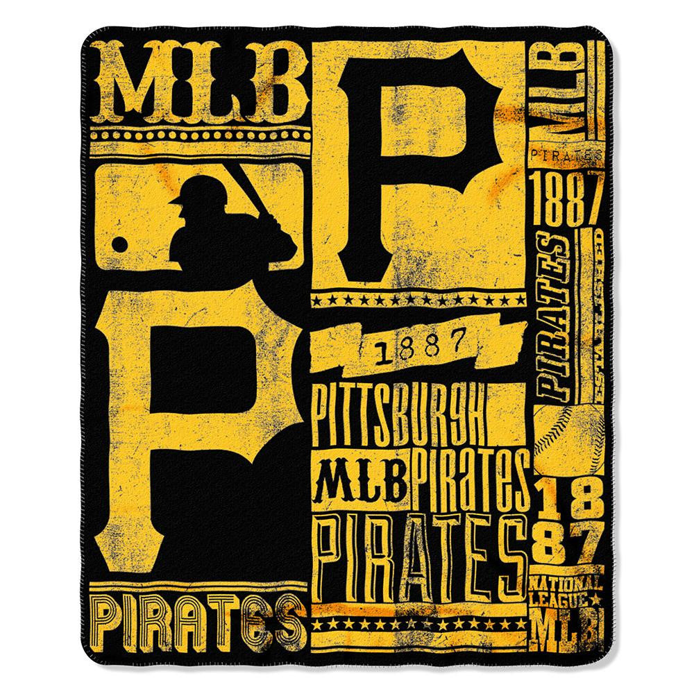 Pittsburgh Pirates MLB Light Weight Fleece Blanket (Strength Series) (50inx60in)