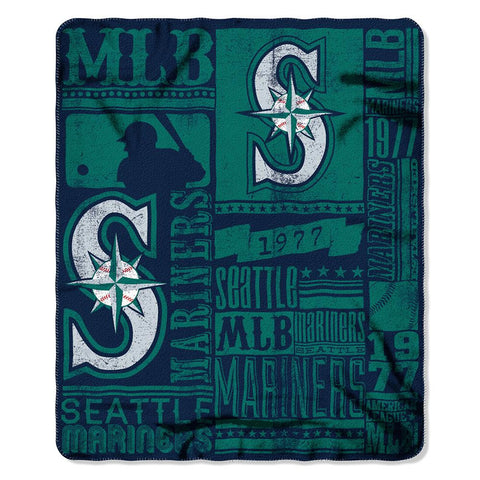 Seattle Mariners MLB Light Weight Fleece Blanket (Strength Series) (50inx60in)