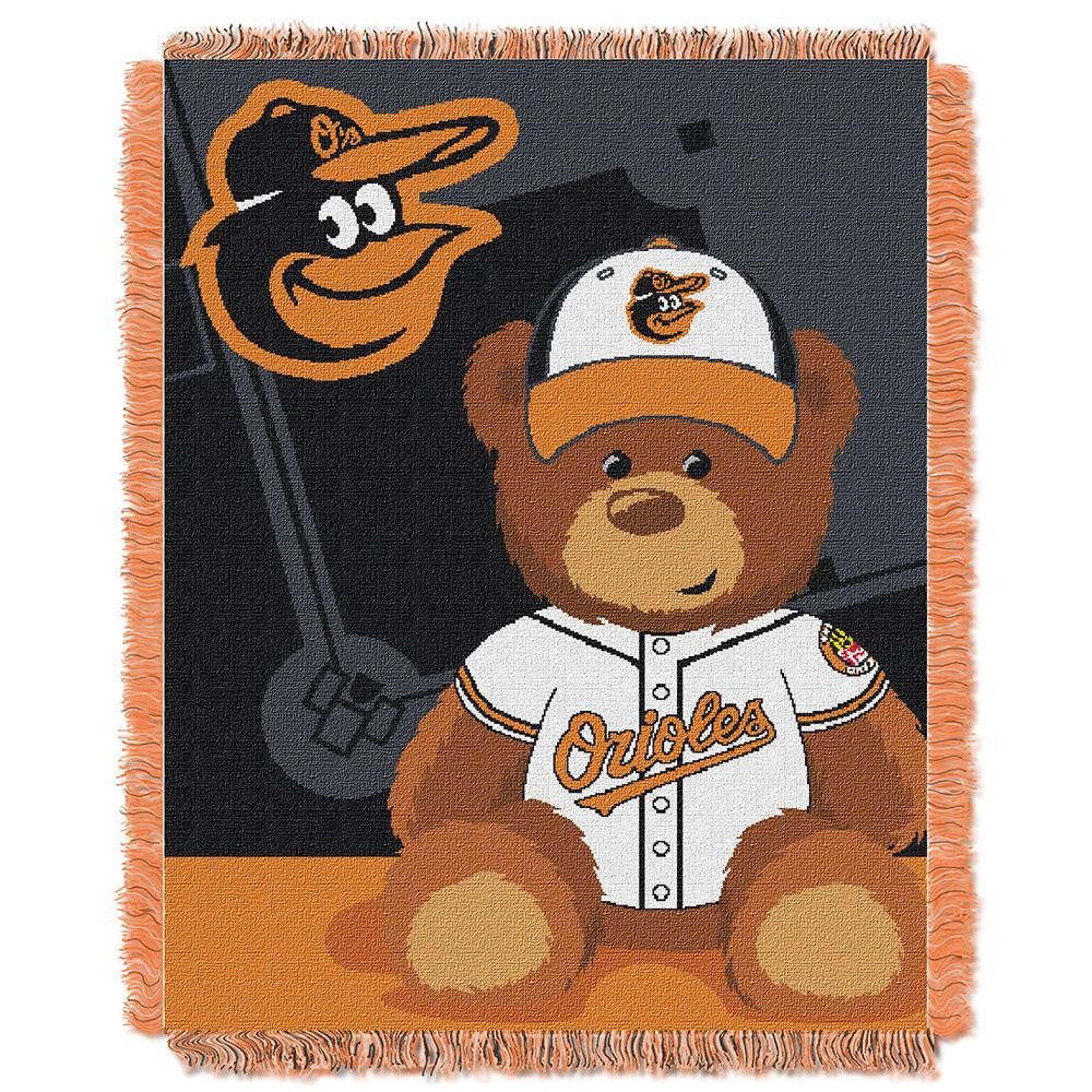 Baltimore Orioles MLB Triple Woven Jacquard Throw (Field Baby Series) (36x48)