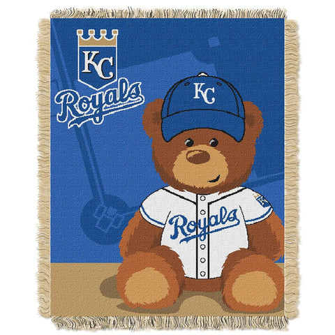 Kansas City Royals MLB Triple Woven Jacquard Throw (Field Baby Series) (36x48)