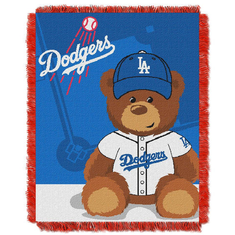 Los Angeles Dodgers MLB Triple Woven Jacquard Throw (Field Baby Series) (36x48)