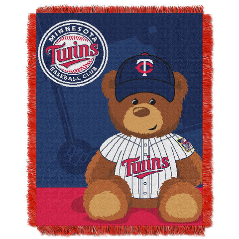 Minnesota Twins MLB Triple Woven Jacquard Throw (Field Baby Series) (36x48)