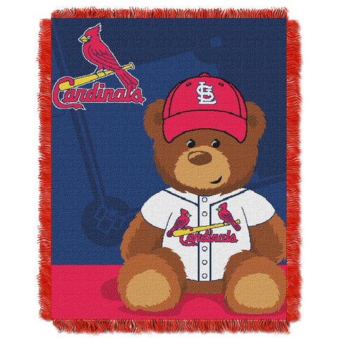 St. Louis Cardinals MLB Triple Woven Jacquard Throw (Field Baby Series) (36x48)