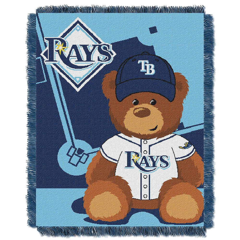 Tampa Bay Rays MLB Triple Woven Jacquard Throw (Field Baby Series) (36x48)