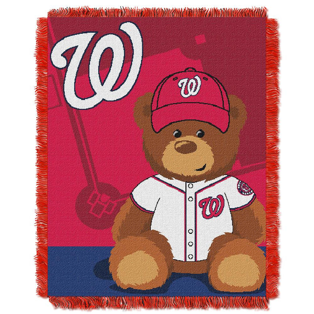 Washington Nationals MLB Triple Woven Jacquard Throw (Field Baby Series) (36x48)