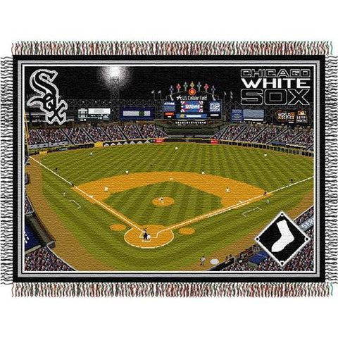 Chicago White Sox MLB US Cellular Field Triple Woven Throw