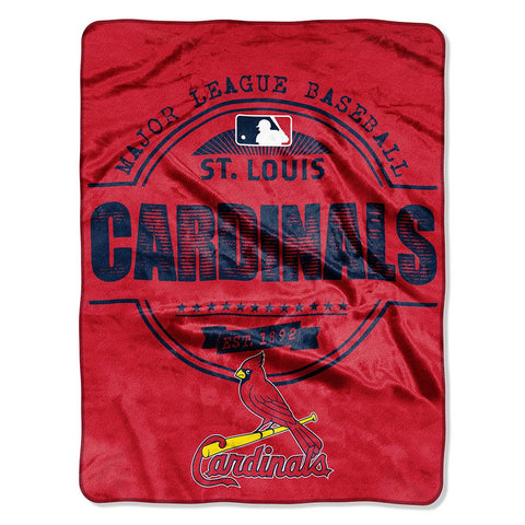 St. Louis Cardinals MLB Micro Raschel Blanket (Structure Series) (45in x 60in)