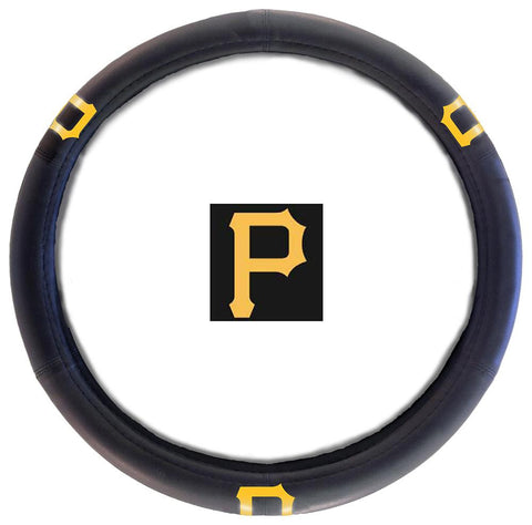 Pittsburgh Pirates MLB Steering Wheel Cover (14.5 to 15.5)