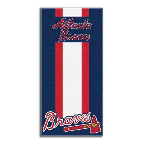 Atlanta Braves MLB Zone Read Cotton Beach Towel (30in x 60in)