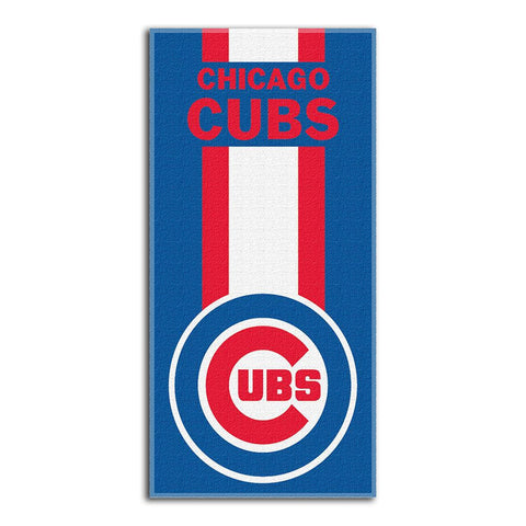 Chicago Cubs MLB Zone Read Cotton Beach Towel (30in x 60in)