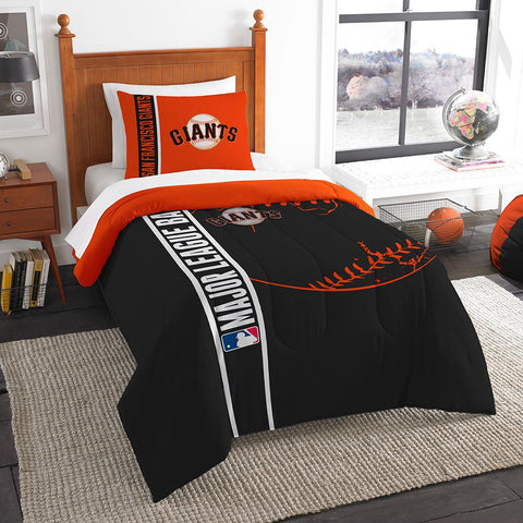 San Francisco Giants MLB Twin Comforter Set (Soft & Cozy) (64 x 86)