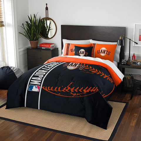 San Francisco Giants MLB Full Comforter Set (Soft & Cozy) (76 x 86)