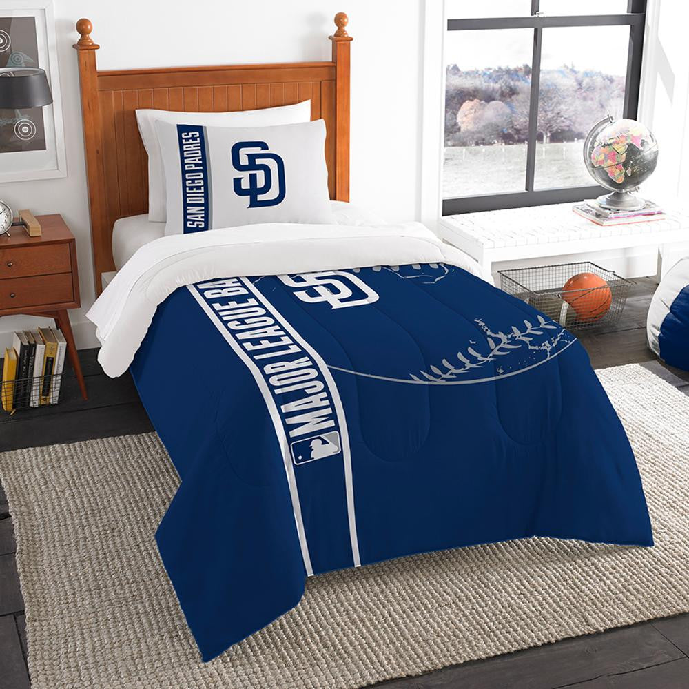 San Diego Padres MLB Printed Comforter & Sham Set (Twin) (64 x 86)