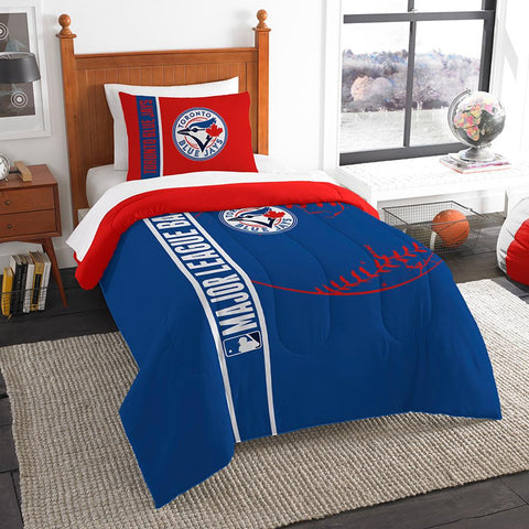 Toronto Blue Jays MLB Printed Comforter & Sham Set (Twin) (64 x 86)