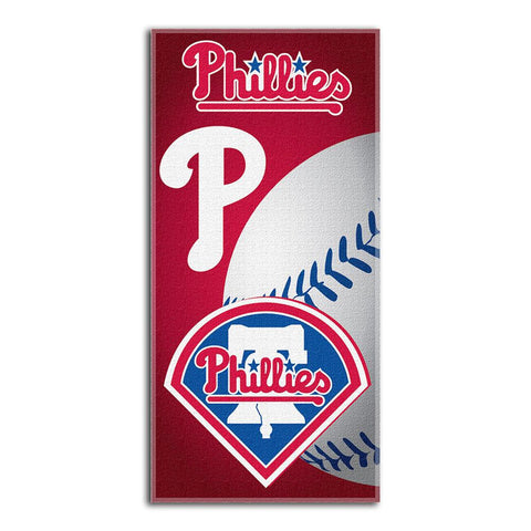 Philadelphia Phillies MLB Fiber Reactive Beach Towel (Emblem Series) (28in x 58in)