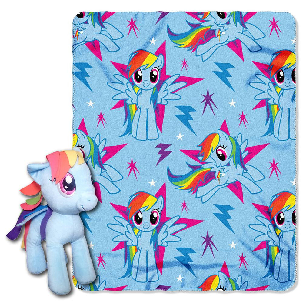 My Little Pony Rainbow Dash Hugger and Fleece Throw Set