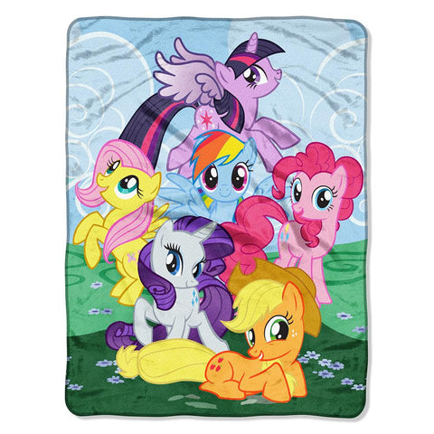 My Little Pony Join The Herd Micro Raschel Blanket (46in x 60in)