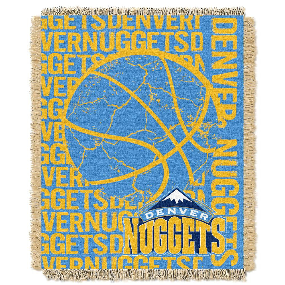 Denver Nuggets NBA Triple Woven Jacquard Throw (Double Play Series) (48x60)