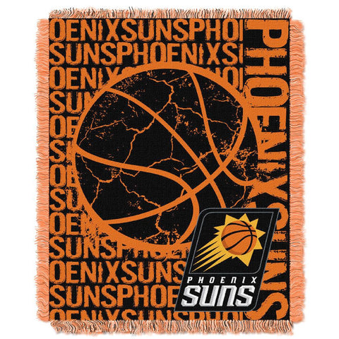 Phoenix Suns NBA Triple Woven Jacquard Throw (Double Play Series) (48x60)